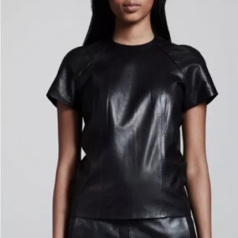 Leather Alexander Wang Top